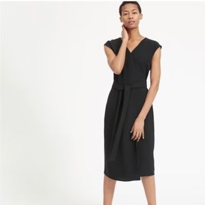 Everlane Japanese GoWeave wrap dress.